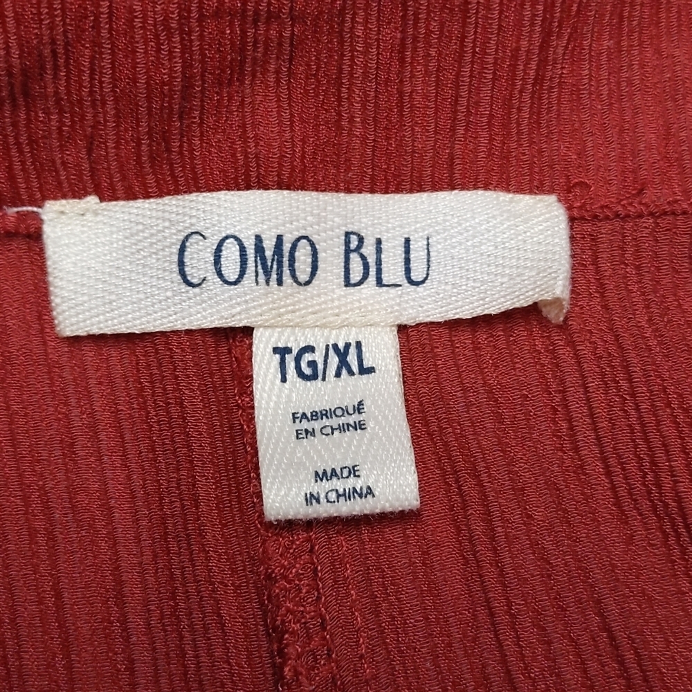 Women's Rust Button-Up Blouse - Picture 11 of 12